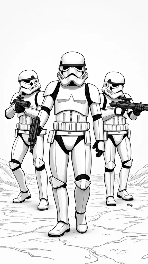 Páginas para colorear de Stormtroopers